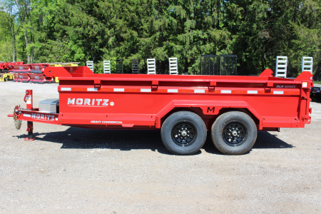 New 2026 Moritz 6' 10" x 14' Heavy Commercial DLH Series Dump Trailer - 14000# GVW