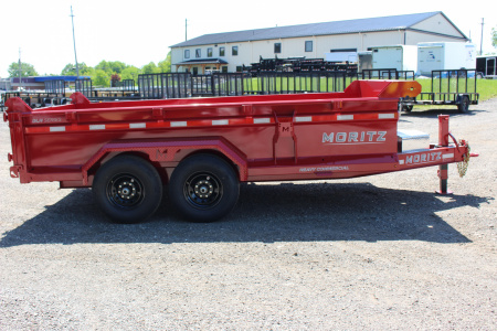 New 2026 Moritz 6' 10" x 14' Heavy Commercial DLH Series Dump Trailer - 14000# GVW