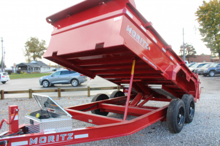 New 2026 Moritz 6' 10" x 14' Heavy Commercial DLH Series Dump Trailer - 16000# GVW