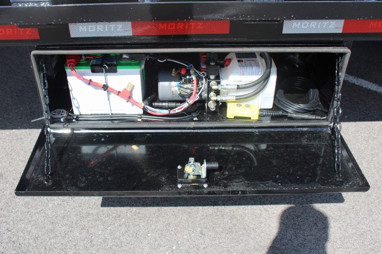New 2026 Moritz FDGH Hydraulic Tail 40' GOOSENECK Deckover Flatbed Trailer- 25900# GVW