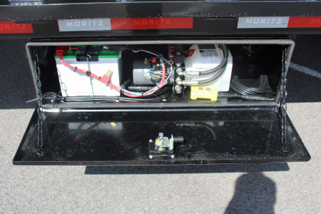 New 2026 Moritz FDGH Hydraulic Tail 40' GOOSENECK Deckover Flatbed Trailer- 25900# GVW