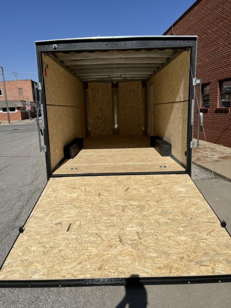 New 2025 H and H Trailer 8.5x18 HH Series Flat Top V-Nose Enclosed Cargo Trailer  10K Tandem