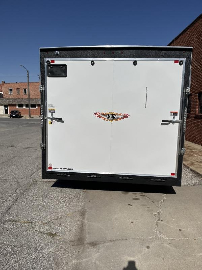 New 2025 H and H Trailer 8.5x18 HH Series Flat Top V-Nose Enclosed Cargo Trailer  10K Tandem