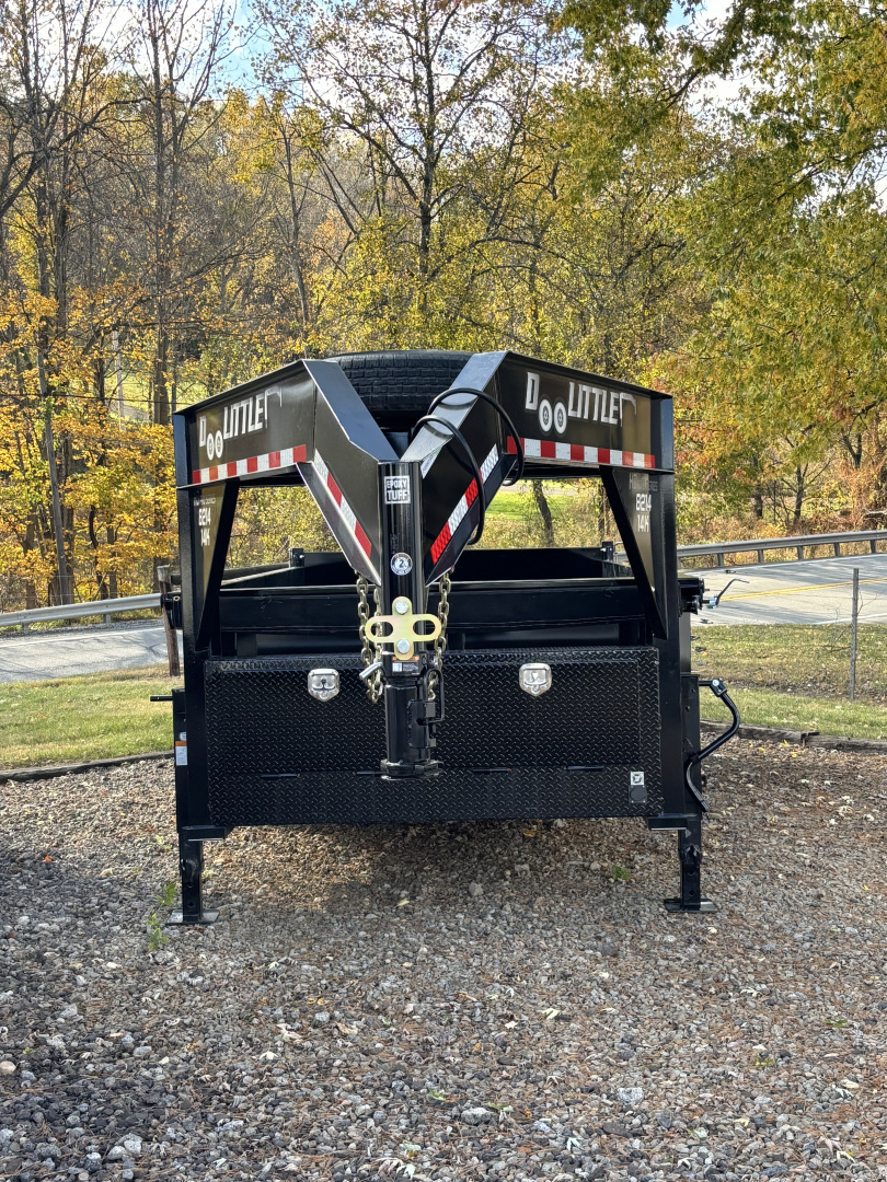 New 2026 Doolittle Trailers MD 82"X14' Gooseneck Dump Trailer W/ Wireless Remote - 14,000# GVWR