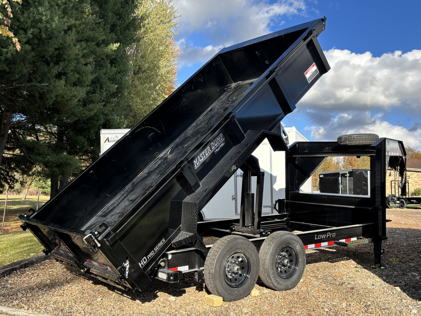 New 2026 Doolittle Trailers MD 82"X14' Gooseneck Dump Trailer W/ Wireless Remote - 14,000# GVWR