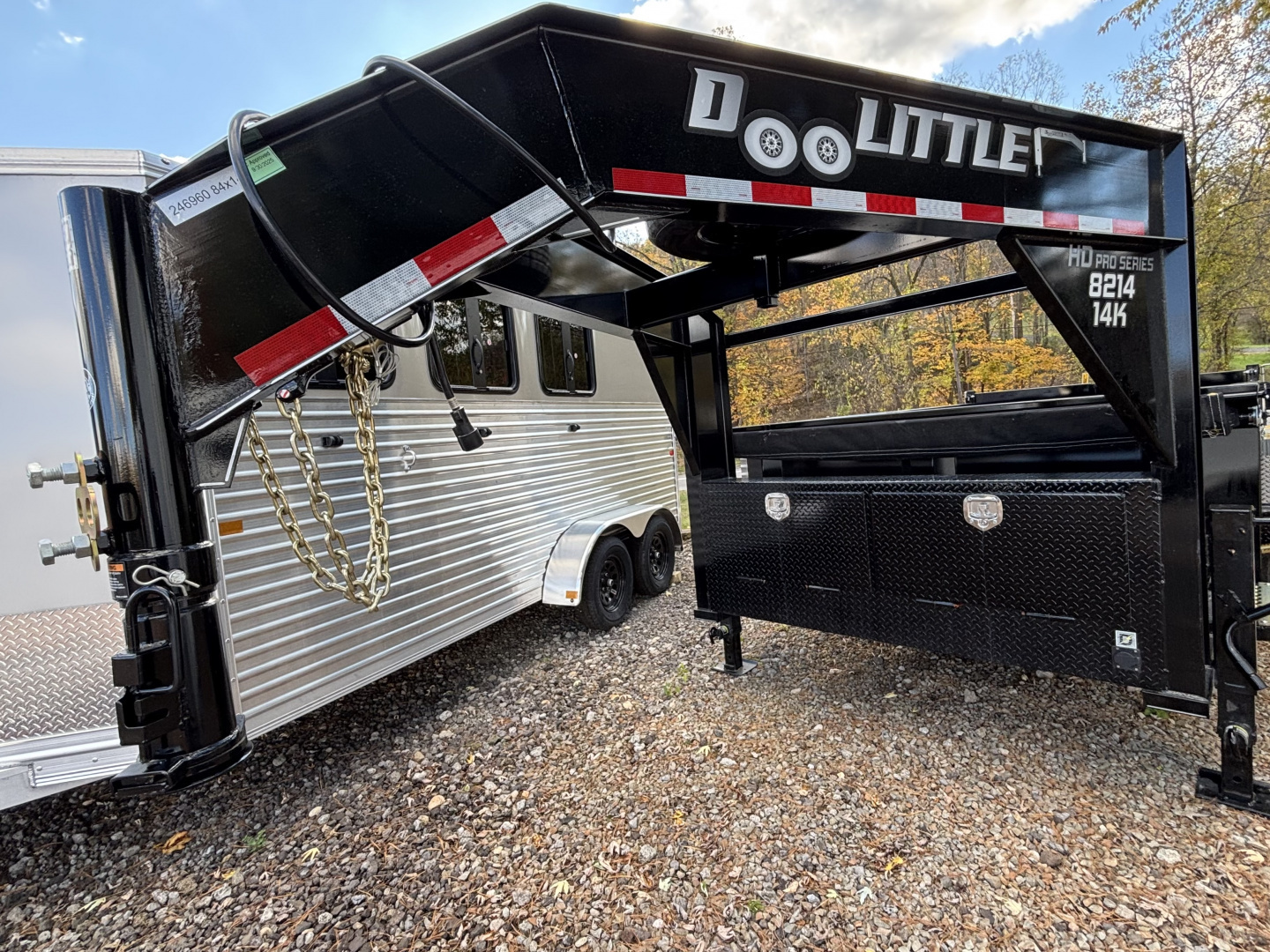 New 2026 Doolittle Trailers MD 82"X14' Gooseneck Dump Trailer W/ Wireless Remote - 14,000# GVWR