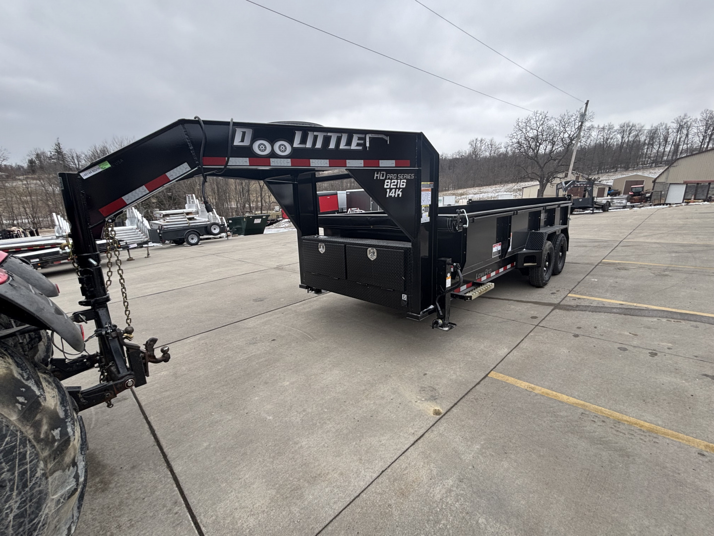 New 2026 Doolittle Trailers Master Dump 82"X16' Gooseneck Dump Trailer W/ Wireless Remote - 14,000# GVWR