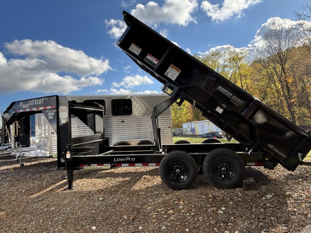 New 2026 Doolittle Trailers MD 82"X14' Gooseneck Dump Trailer W/ Wireless Remote - 14,000# GVWR