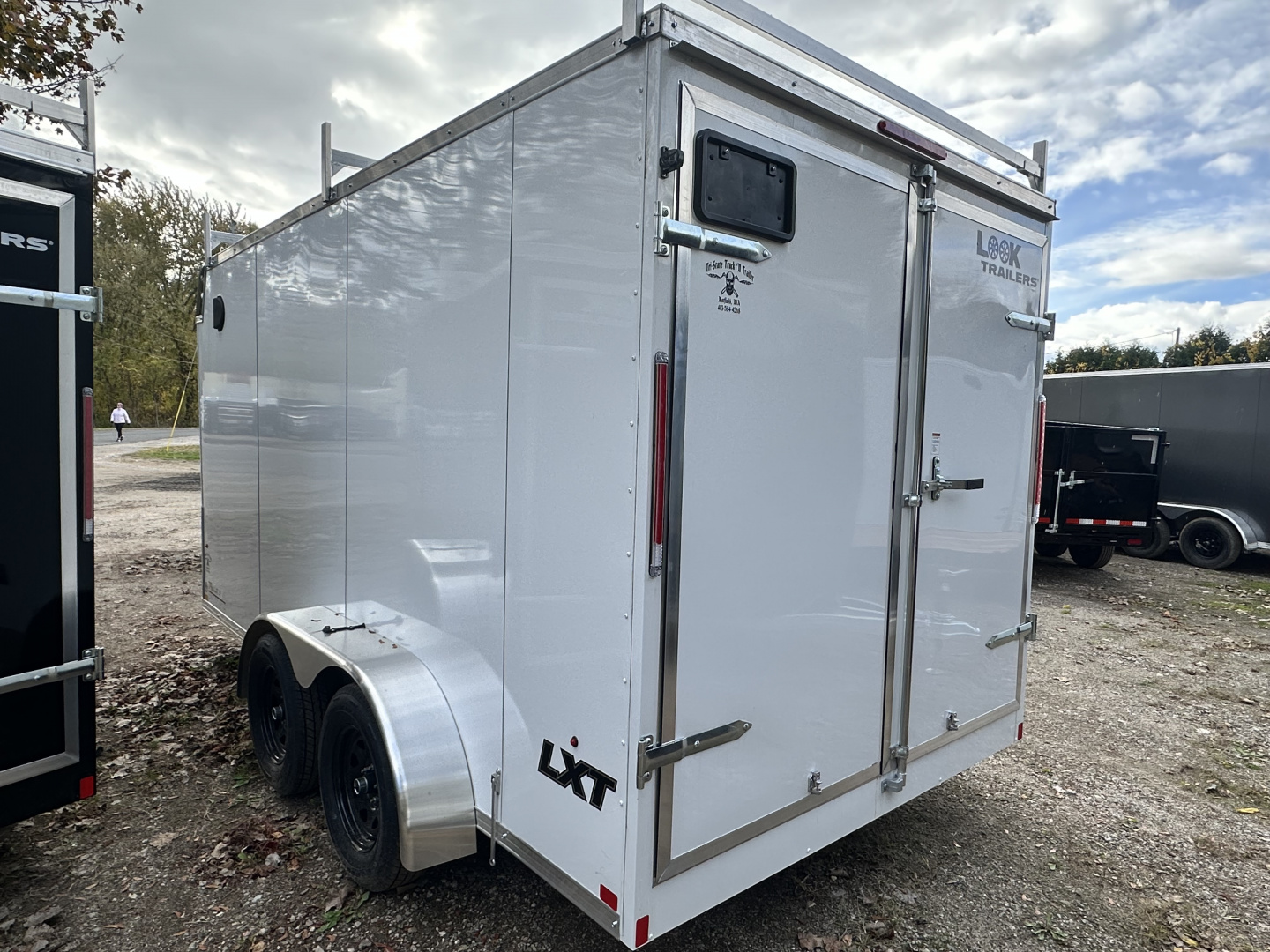 New 2026 LOOK LXT 7x14 Contractor trailer with barn doors