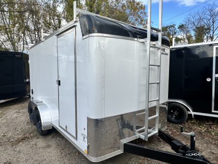 New 2026 LOOK LXT 7x14 Contractor trailer with barn doors