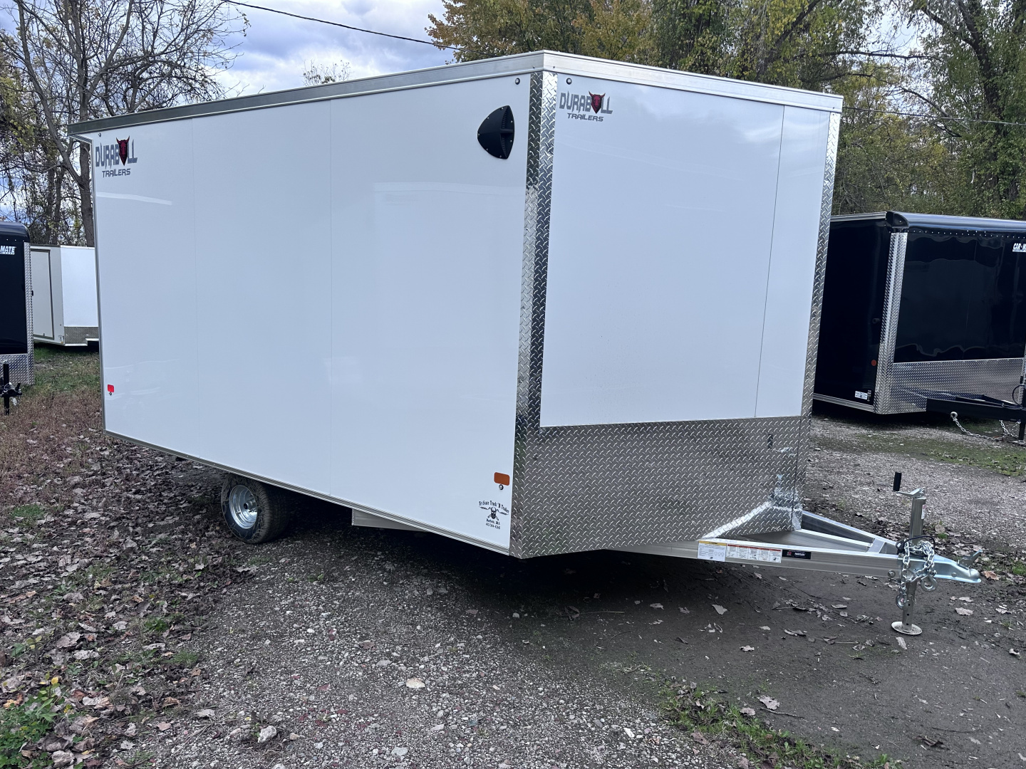 New 2026 Durabull 101x12 Snowmobile trailer 78" Interior w/Spoiler