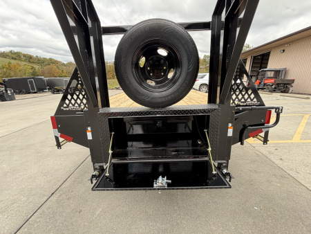 New 2026 Doolittle Trailers 102"x32' (28'+5' Dovetail) Gooseneck Tandem Dual Deckover Equipment Trailer - w/ Mammoth Ramps & Spare Tire - 25,500# GVWR