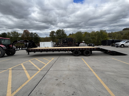 New 2026 Doolittle Trailers 102"x32' (28'+5' Dovetail) Gooseneck Tandem Dual Deckover Equipment Trailer - w/ Mammoth Ramps & Spare Tire - 25,500# GVWR