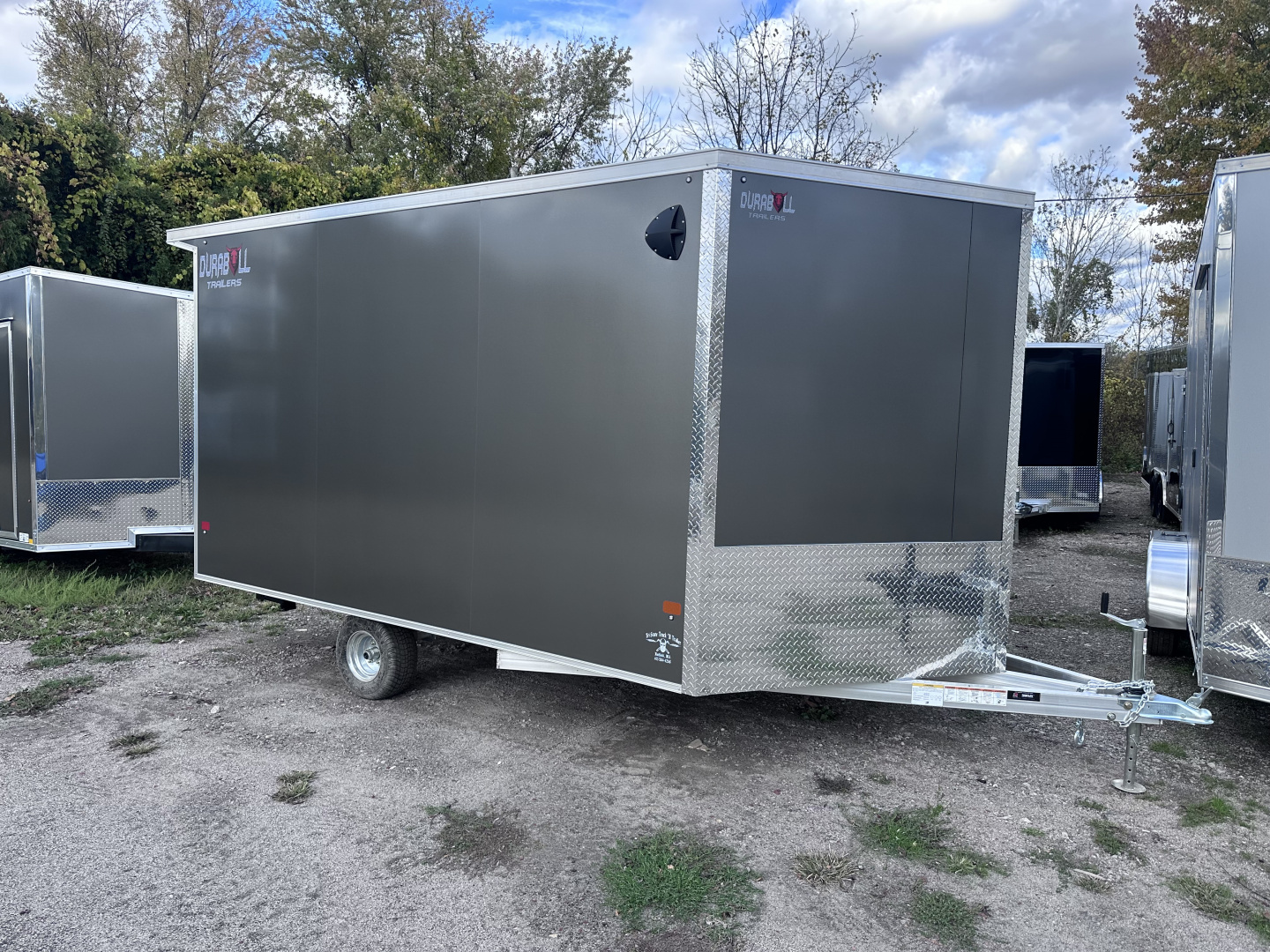 New 2026 Durabull 101x12 Snowmobile trailer 78" Interior w/Spoiler