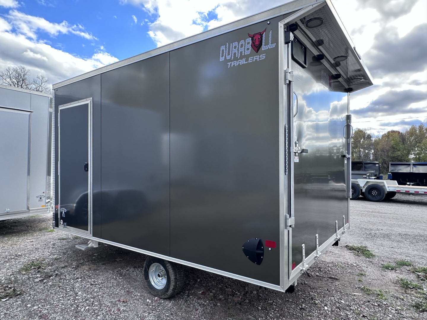 New 2026 Durabull 101x12 Snowmobile trailer 78" Interior w/Spoiler