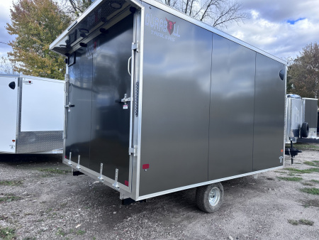 New 2026 Durabull 101x12 Snowmobile trailer 78" Interior w/Spoiler