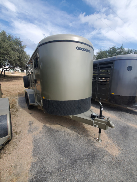 New 2025 Good Guys Trailers 6x14 roper two horse Stock / Stock Combo Trailer