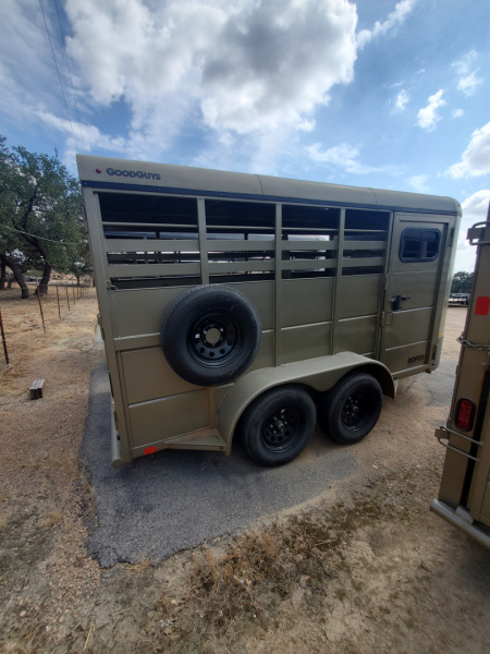 New 2025 Good Guys Trailers 6x14 roper two horse Stock / Stock Combo Trailer
