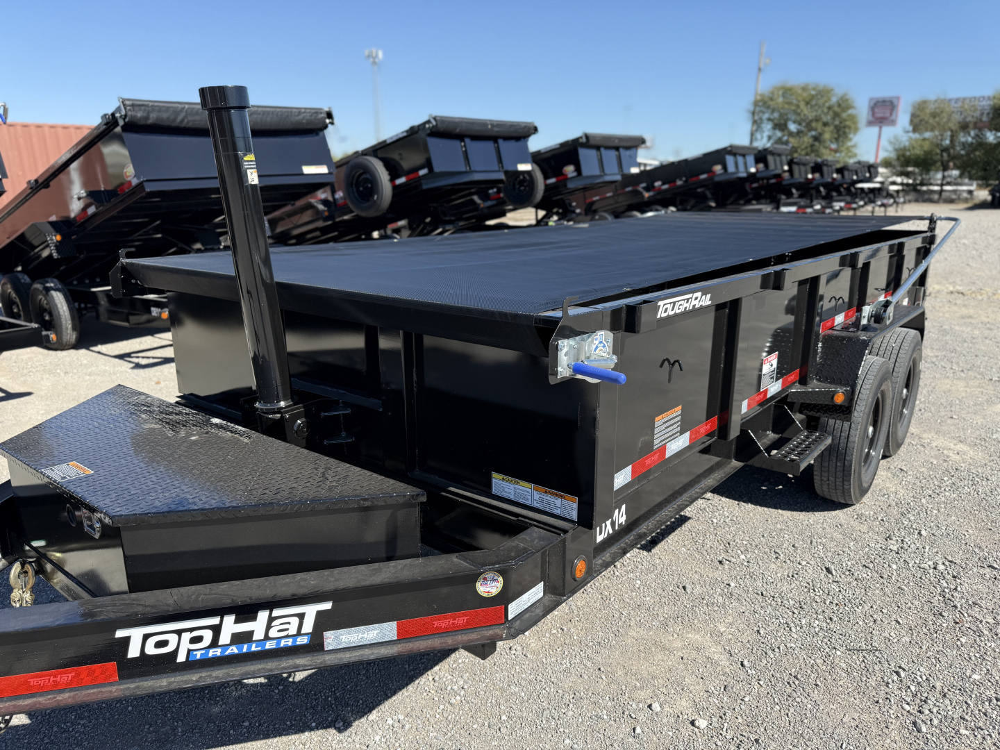 New 2026 Top Hat Trailers DX14-16x83 Telescopic Lift Dump Trailer