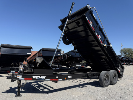 New 2026 Top Hat Trailers DX14-16x83 Telescopic Lift Dump Trailer