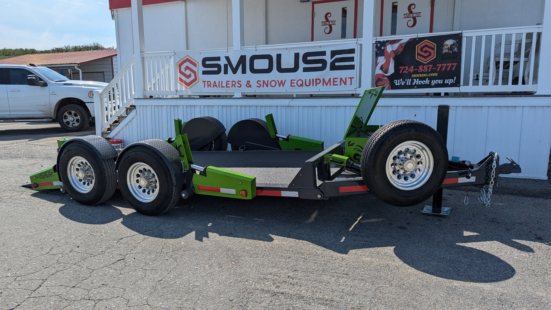 New 2025 "FlatTrak" by Belmont 7x14 HD Lay Flat Tilt Equipment Hauler - COMING SOON!