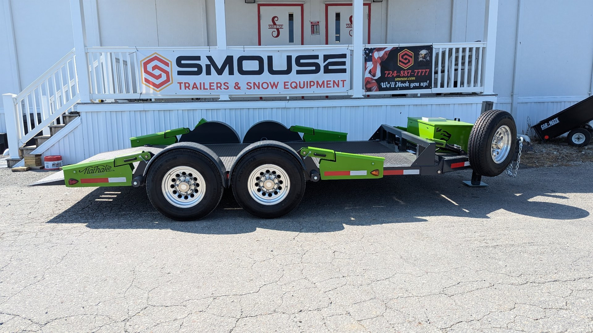 New 2025 "FlatTrak" by Belmont 7x14 HD Lay Flat Tilt Equipment Hauler - COMING SOON!