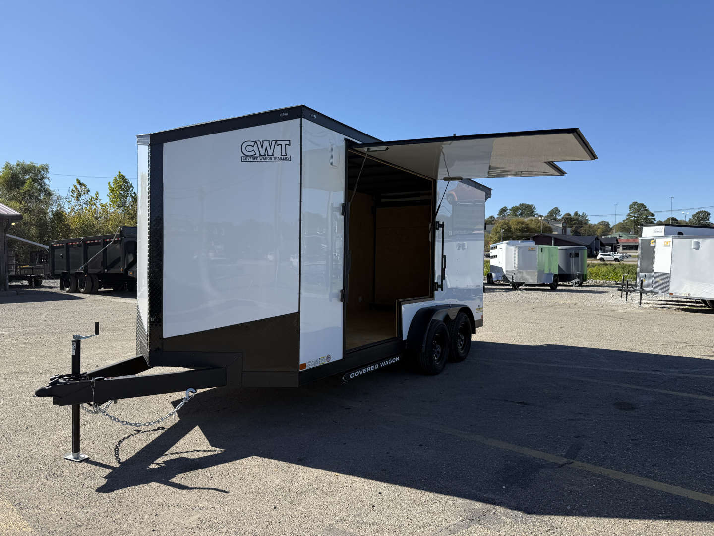 New 2026 Covered Wagon Trailers 7X16 TA2 7' SLT-V UTV B/O POLY Cargo / Enclosed Trailer