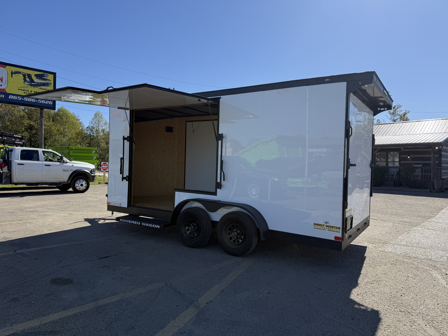 New 2026 Covered Wagon Trailers 7X16 TA2 7' SLT-V UTV B/O POLY Cargo / Enclosed Trailer