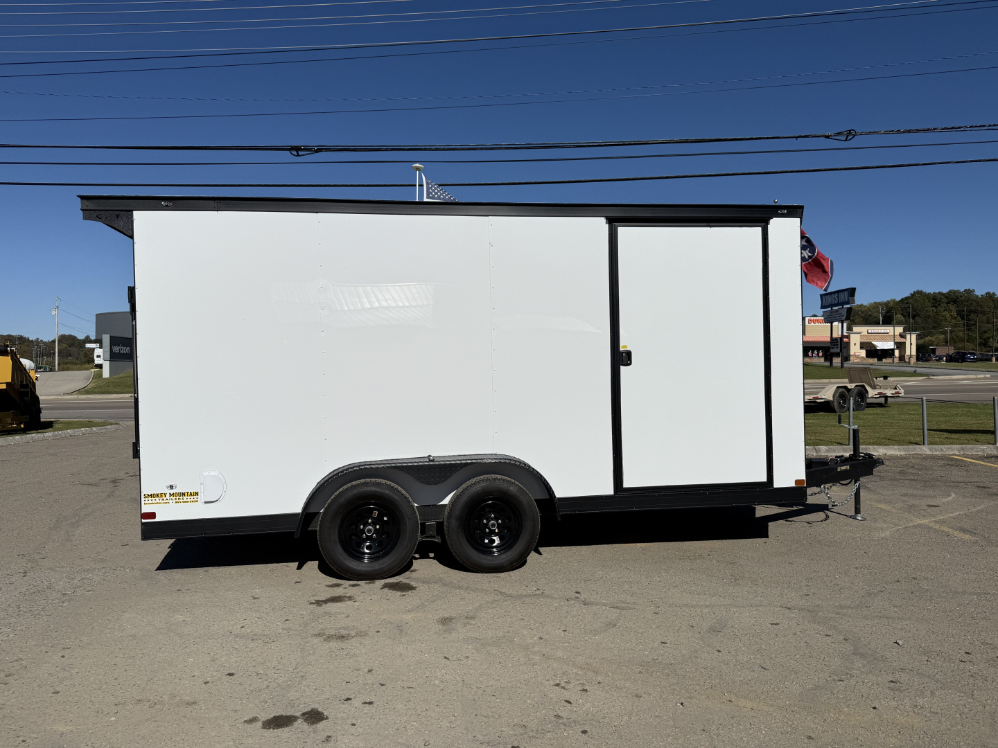 New 2026 Covered Wagon Trailers 7X16 TA2 7' SLT-V UTV B/O POLY Cargo / Enclosed Trailer