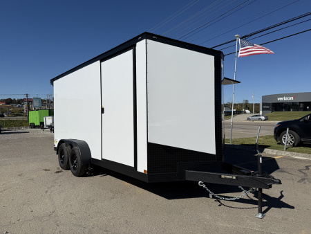 New 2026 Covered Wagon Trailers 7X16 TA2 7' SLT-V UTV B/O POLY Cargo / Enclosed Trailer