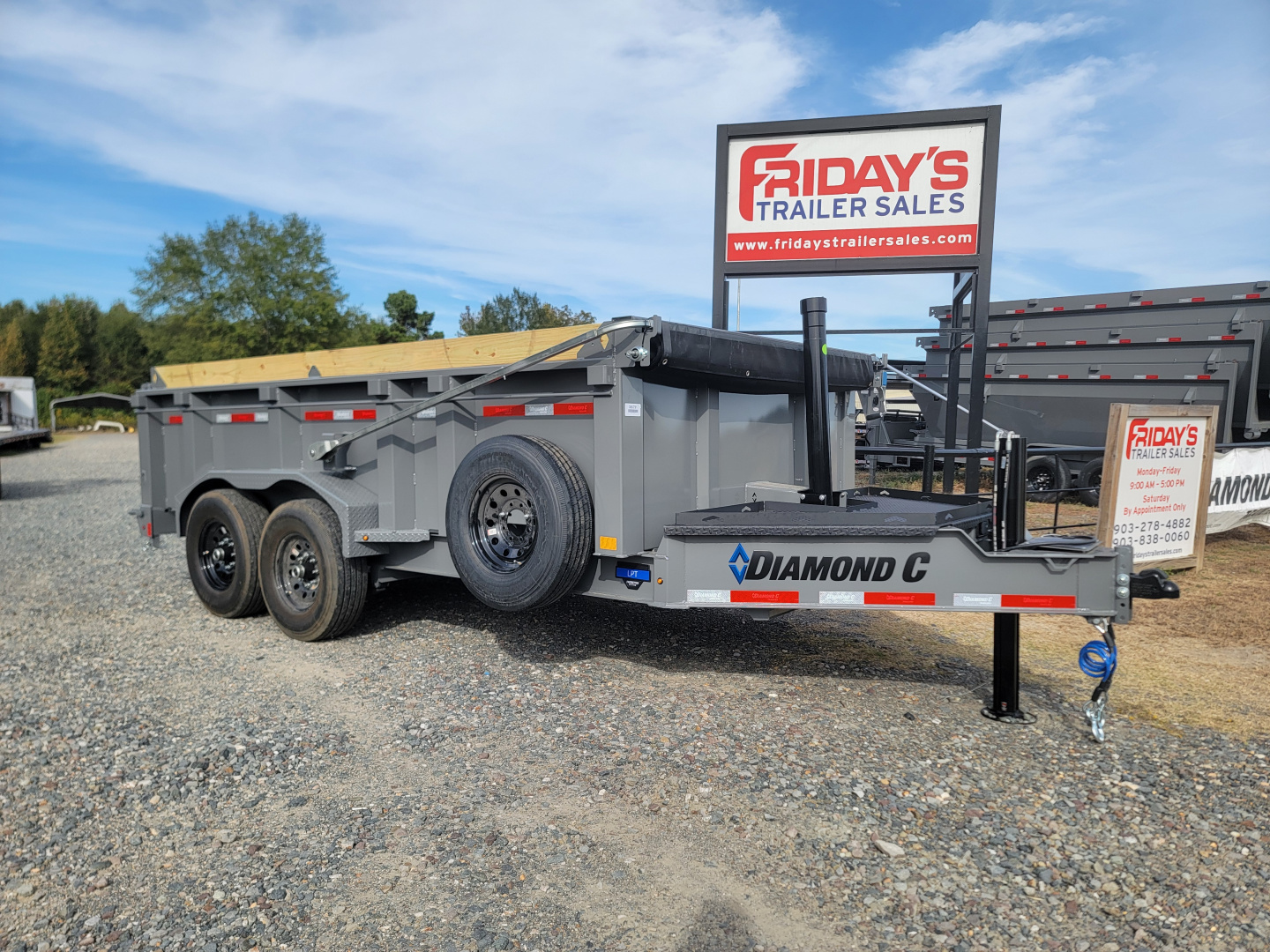 New 2026 Diamond C Trailers LPT207 14' x 82" Pacesetter Edition Dump Trailer