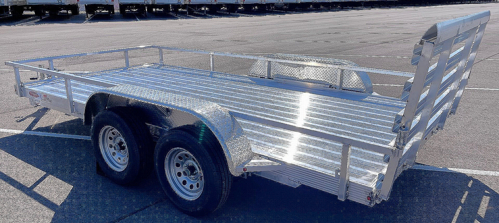 New 2026 Cherokee 14' Tandem Axle Aluminum Utility Utility Trailer