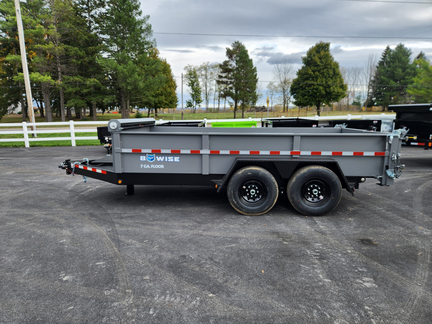 New 2026 BWISE DLP15 82x14 15K Tandem Axle Dump Trailer