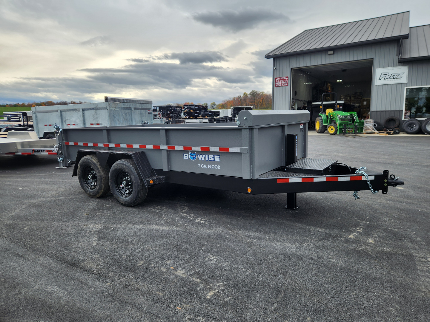 New 2026 BWISE DLP15 82x14 15K Tandem Axle Dump Trailer