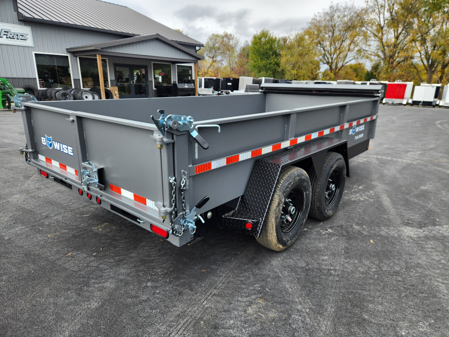 New 2026 BWISE DLP15 82x14 15K Tandem Axle Dump Trailer