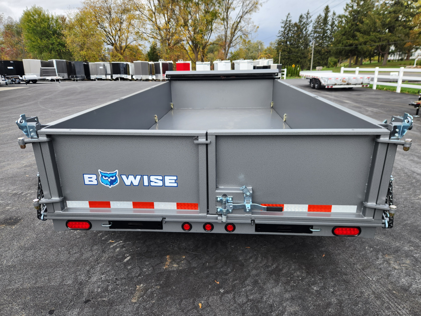 New 2026 BWISE DLP15 82x14 15K Tandem Axle Dump Trailer