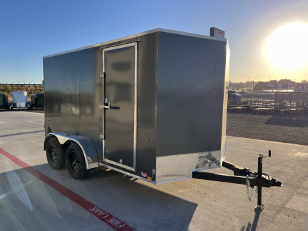 New 2026 Compass 7'x12' Enclosed Cargo Trailer - Indigo DLX