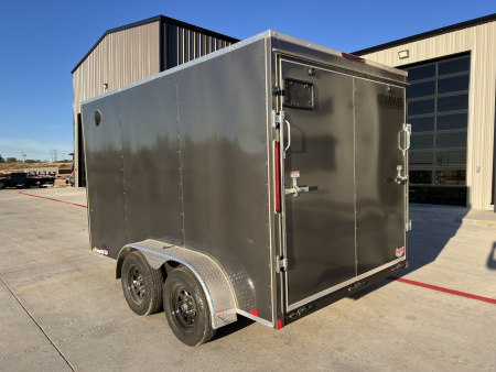 New 2026 Compass 7'x12' Enclosed Cargo Trailer - Indigo DLX