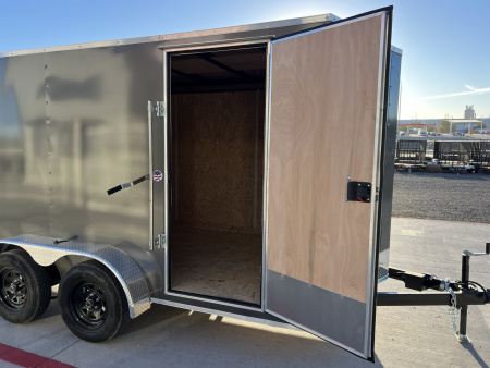 New 2026 Compass 7'x12' Enclosed Cargo Trailer - Indigo DLX