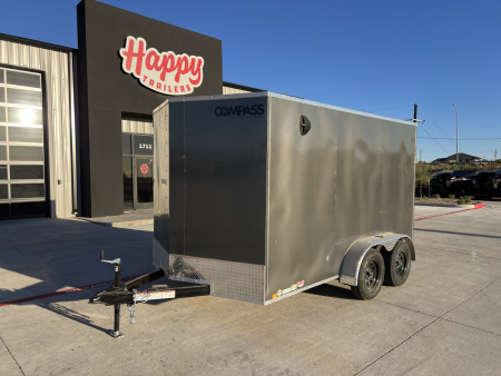 New 2026 Compass 7'x12' Enclosed Cargo Trailer - Indigo DLX