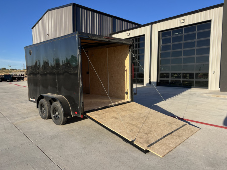 New 2026 Compass 7'x12' Enclosed Cargo Trailer - Indigo DLX