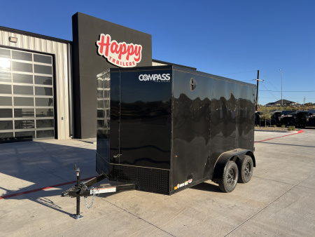 New 2026 Compass 7'x12' Enclosed Cargo Trailer - Indigo DLX
