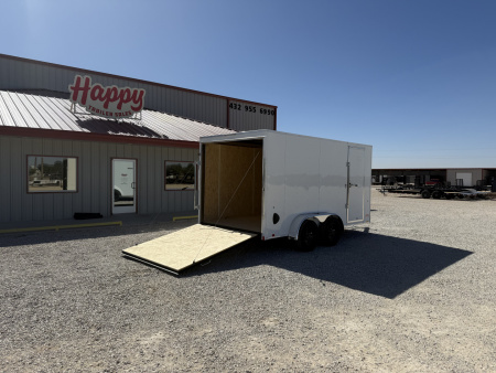 New 2026 Compass 7'x14' Enclosed Cargo Trailer - Indigo DLX