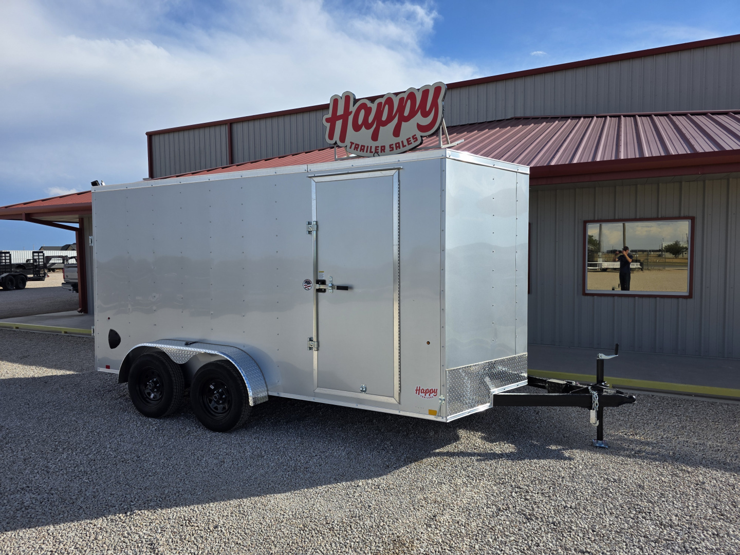 New 2026 Compass 7'x14' Enclosed Cargo Trailer - Indigo DLX