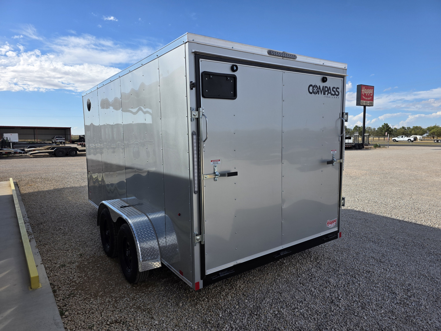 New 2026 Compass 7'x14' Enclosed Cargo Trailer - Indigo DLX