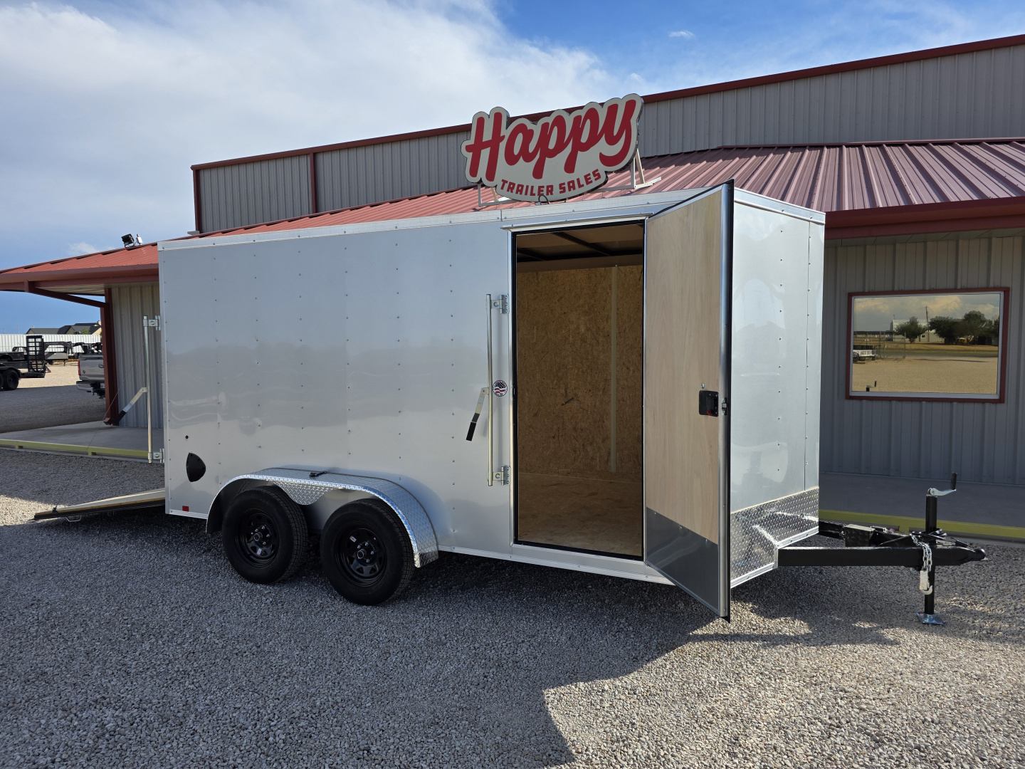 New 2026 Compass 7'x14' Enclosed Cargo Trailer - Indigo DLX