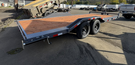 New CAR HAULER 2026 VERSATILE HD720TA3 7X20 ROCK CRAWLER DRIVE OVER FENDERS 10K TRAILER GRAY