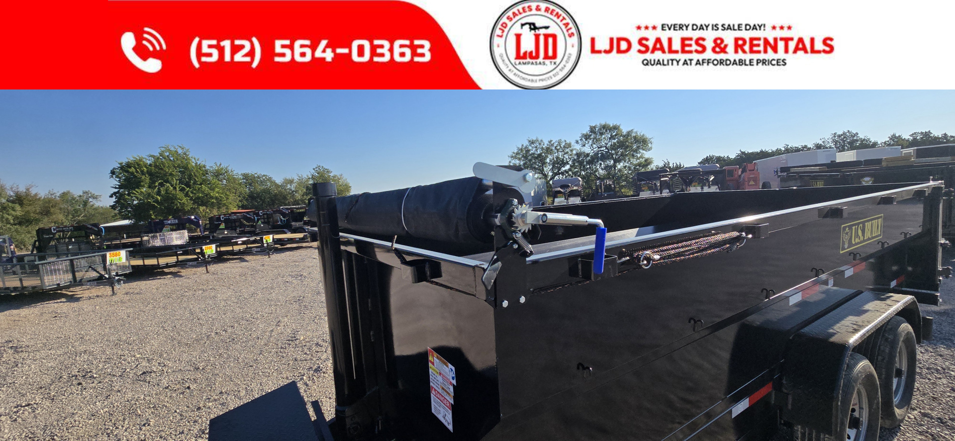 New 2026 US Built - Dump Trailer - 14' x 3' - 16k GVWR