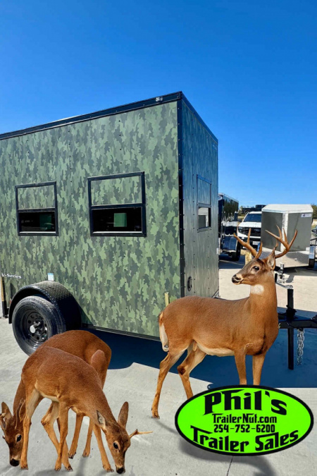 New 2026 Continental Cargo 5X8 DEER STAND TRAILER Cargo / Enclosed Trailer CAMO TRAILER DEER BLIND