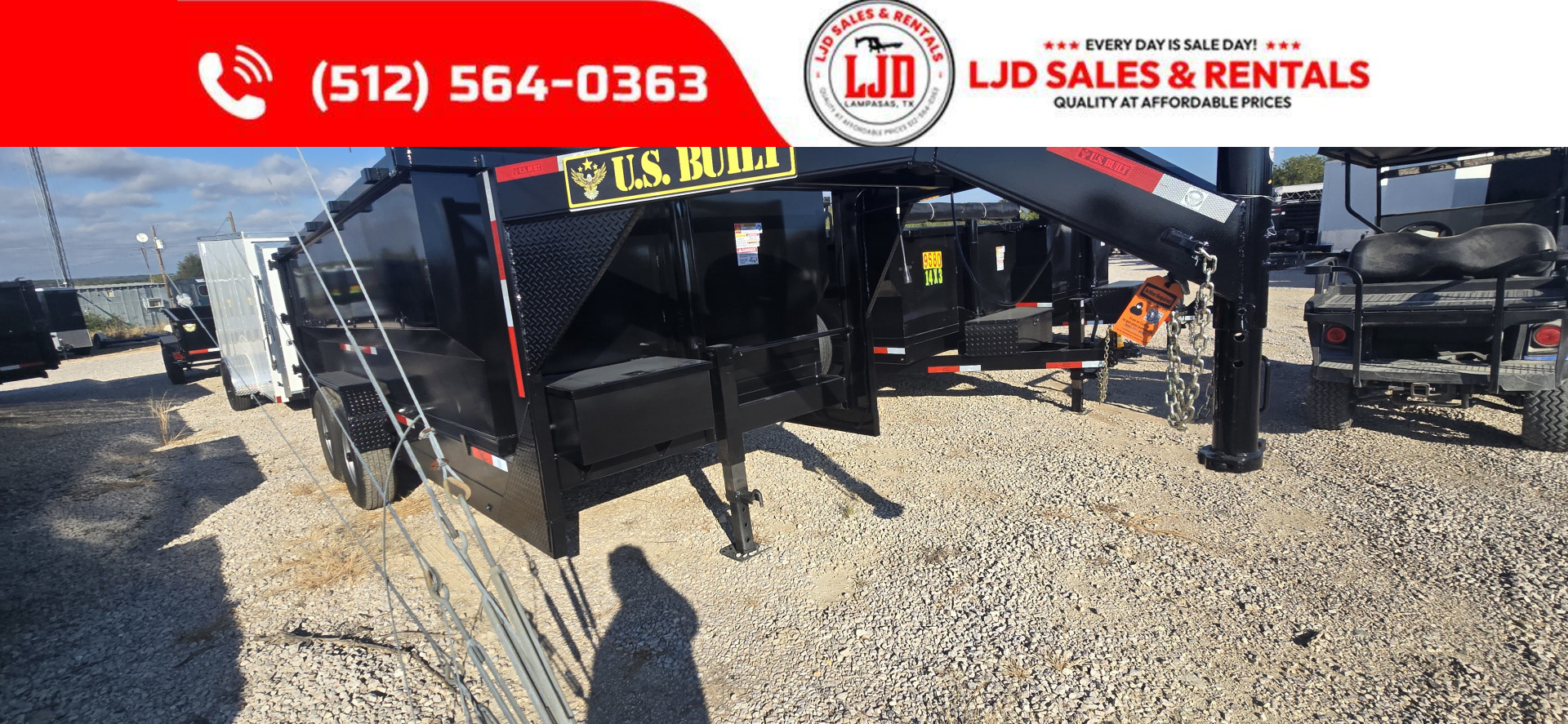 New 2026 US Built - Gooseneck - Dump Trailer - 16K GVWR - 16' x 4' -